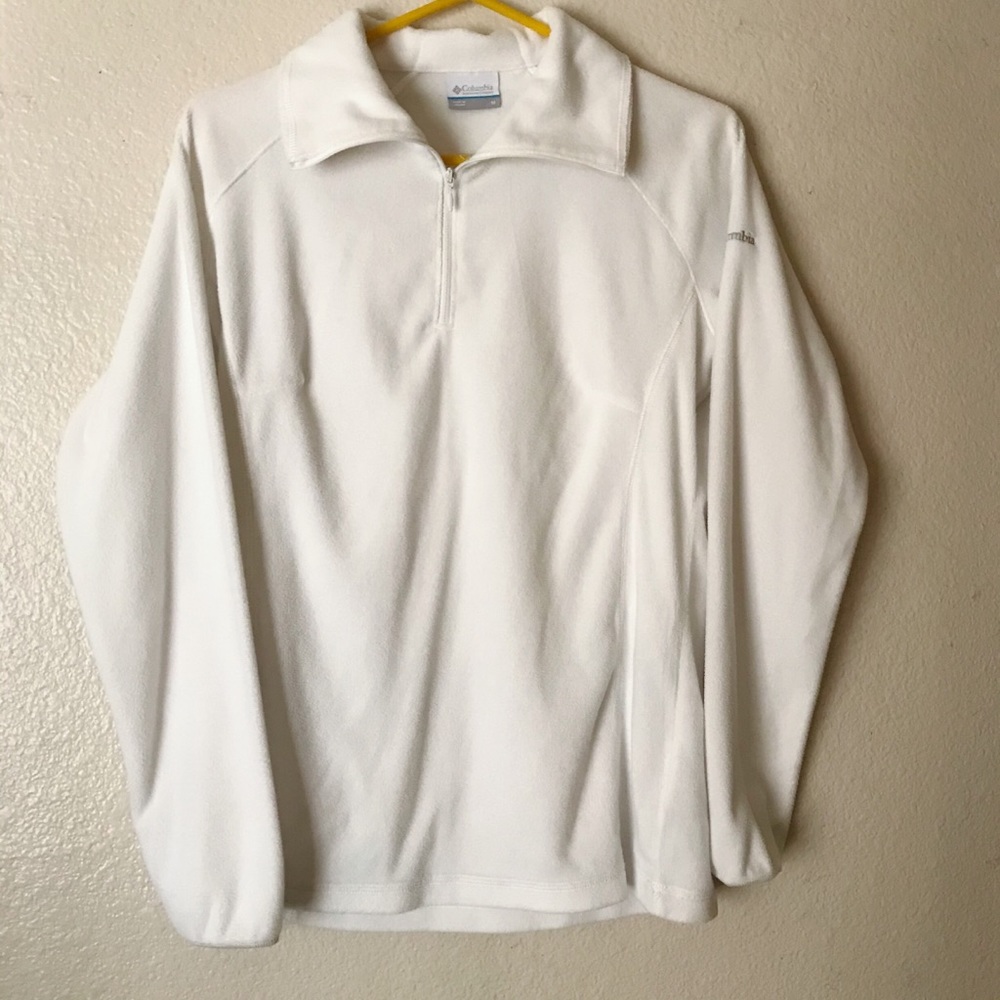 White Columbia Half Zip Fleece